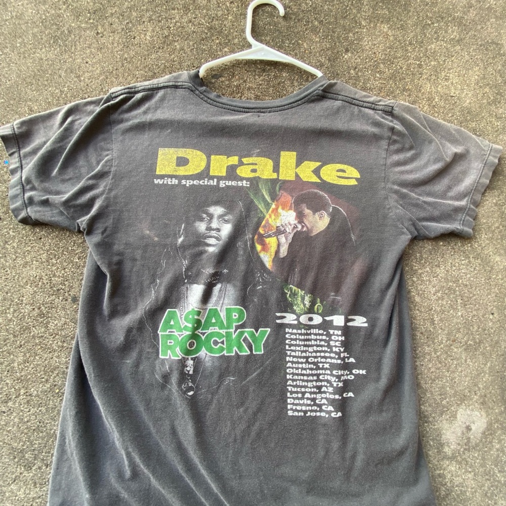 Vintage Drake & Asap Rocky 2012 tour shirt